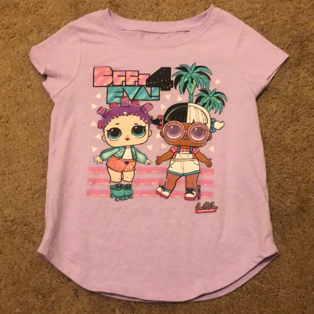 LOL “BFFs 4 Eva!” Tee Purple S 6/6x